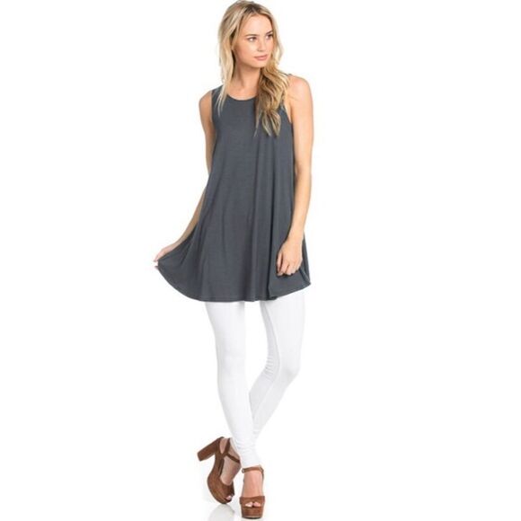 Charcoal Gray Swing Tank SMALL - Picture 4 of 6
